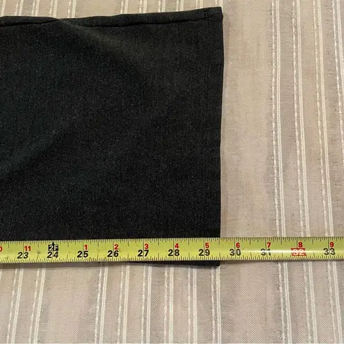 Betabrand Classic Dress Pant Bootcut Pull On Yoga Pant in Charcoal Grey Medium