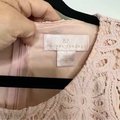 Rachel Parcell Floral Lace Sheath Mini Dress in Rose Smoke Pink