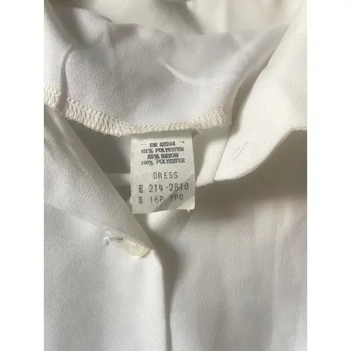 JC Penny Fashion 2 Piece Vintage Dress with Jacket Blue Size 16