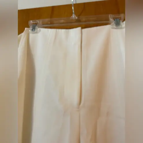 Milly Monroe Cady Pants Ecru Waist Tie Detail Lined Revolve NWT Size 0 MSRP $325