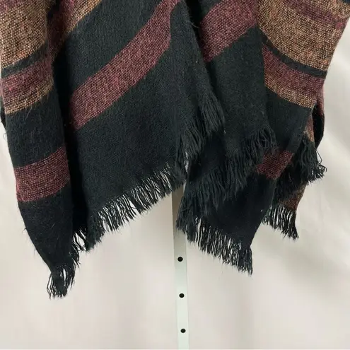 American Eagle  One Size Knit Poncho Sweater Tassel Fringe Boho Beachy - Image 3