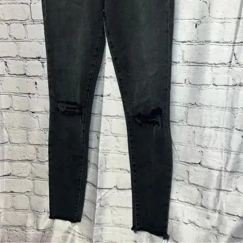 frame denim Frame Le High Black‎ Skinny Jeans Distressed Size 28