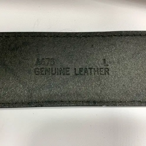 3D metallic and black gold buckle belt NWOT