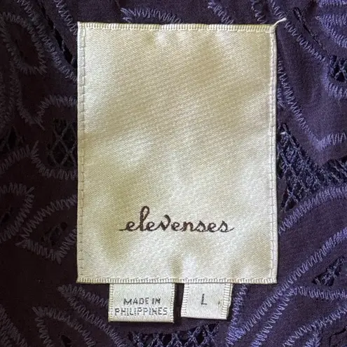 Elevenses Elevenes Anthropologie Lace Zipper Front Jacket