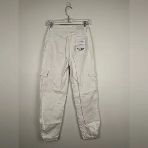 Pistola White Josephine Ankle Barrel Leg Cargo Jeans Women’s Sz 24 NWT