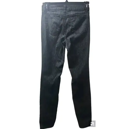 Needle in Cloth Leopard Print High Rise Skinny Jeans Black Animal Print Size 6