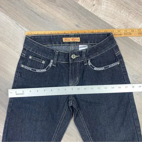Blu Rein Rhinestone Embellished Low Rise Skinny Jeans Blue Juniors 5 Size undefined