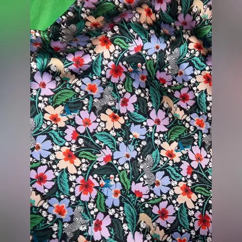 On 34th Floral Spaghetti Strap Dress size XS Black