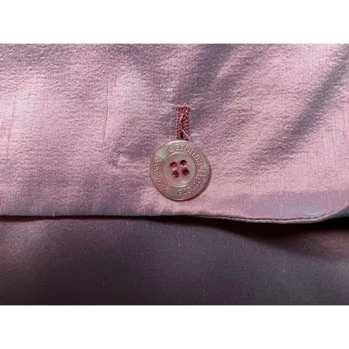 Carolina Herrera Vintage Purple Iridescent Silk Jacket Size 10 Made In Italy