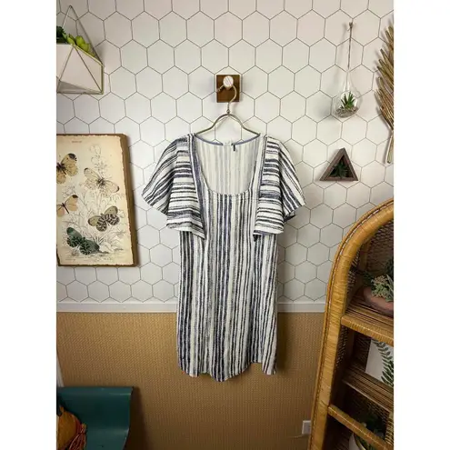 Akemi + Kin by Anthropologie Navy Jovanie Coastal Flutter Dress - Size - Medium - Image 2