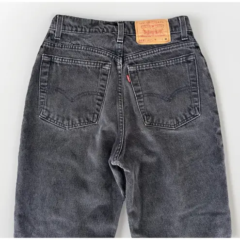 Levi's Vintage 512  Jeans Womens 25x29 Black Denim Slim Fit Tiny Waist USA Made