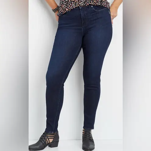 Silver Jeans Dark Indigo Mazy Skinny Denim Women’s Size 14 Inseam 29 inches - Image 9