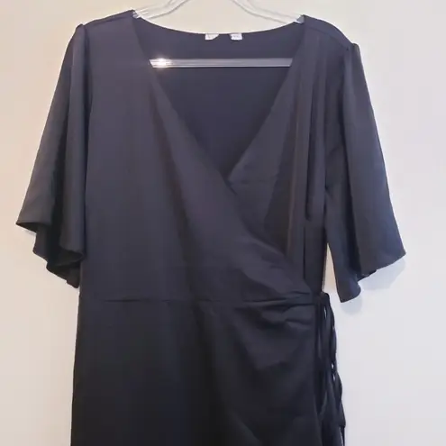 Baltic Born Vara Satin Maxi Wrap Dress Short Sleeve New Without Tags