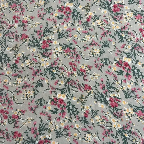 Mimi Chica Crewneck Floral Print Midi Length Size L Cottagecore Boho Colorful