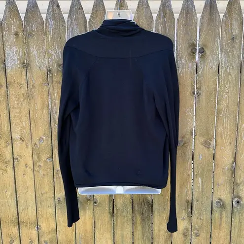 CALIA Carrie Underwood Effortless Ballet Wrap Sweater Black Sz XS