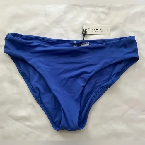 Vitamin A Luciana Full Coverage Bikini Bottoms in Sapphire Blue 12