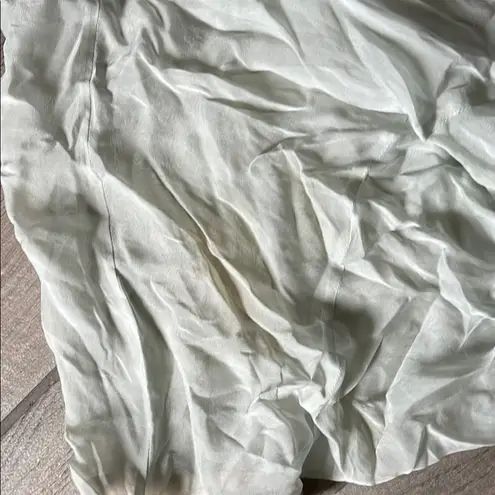 Philosophy di Alberta Ferretti Cream Flutter Sleeve Blouse Tan Size 10