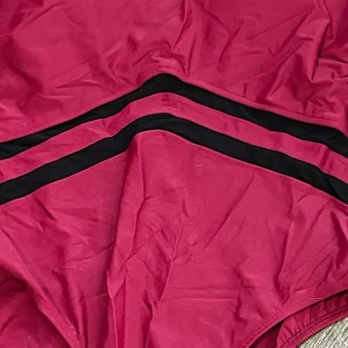 Women's‎ Alisha Levine One Piece Marron Black Bathing Suit size 16 Red