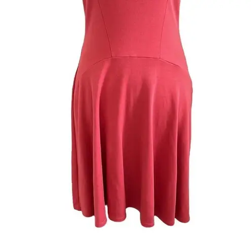 New York And Company Salmon Pink Fit & Flare Sleeveless Dress Size XS  Skater Dress