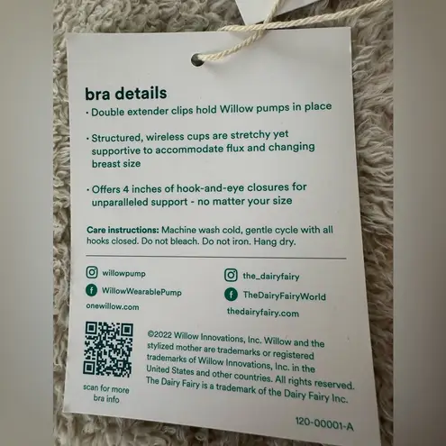 NWT Willow luxe pumping bra in champagne nude size Large