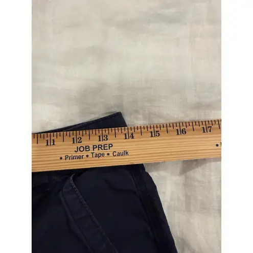 Pilcro Anthropologie Utility Pants Womens 25 Navy Blue Cotton Work Cargo Pockets