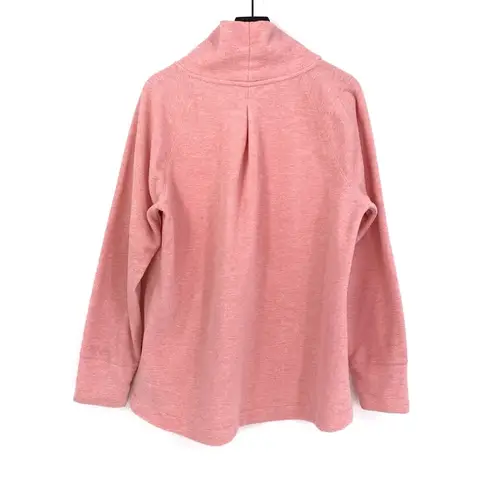 DSG Fleece Turtleneck Pullover Sweater Heather Light Pink XXL