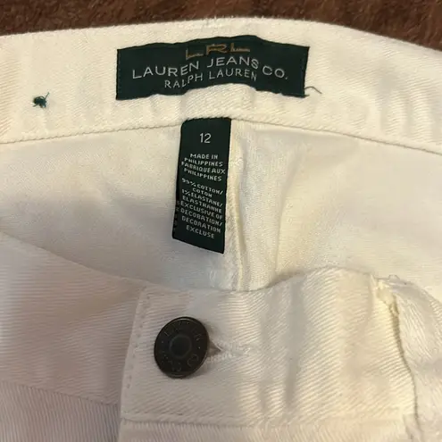 Ralph Lauren  White Straight Leg Jeans size 12