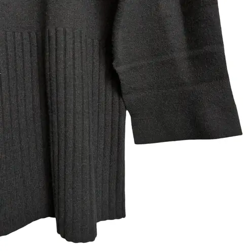 Modern Citizen Milly Zip Collar Navy Blue Sweater Dress Mini Split Sleeve L New