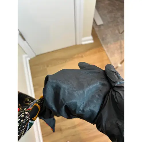 Pinky Creations 80s Vintage Sequin Silk Hand Beaded Dress Size XL Black