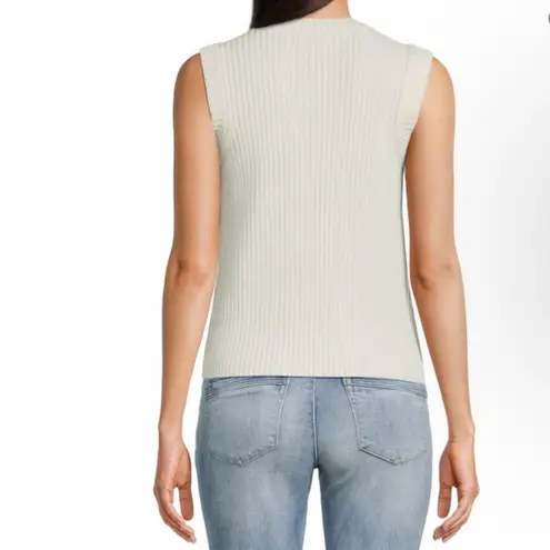 Design 365 | Chunky Rib Knit Sweater Vest Granny Square NWT Size XS Green