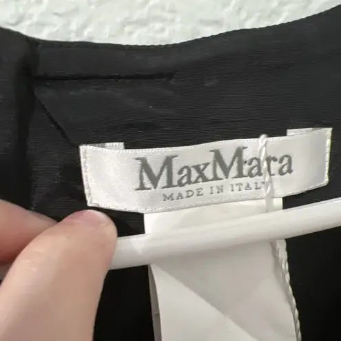 Max Mara Women's Black Blended Sheath Midi Dress Size US 6 Euro 40