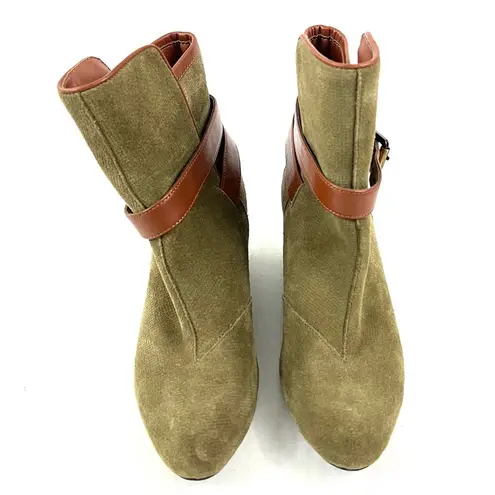 Rockport Alika Buckled Bootie in Dark Olive