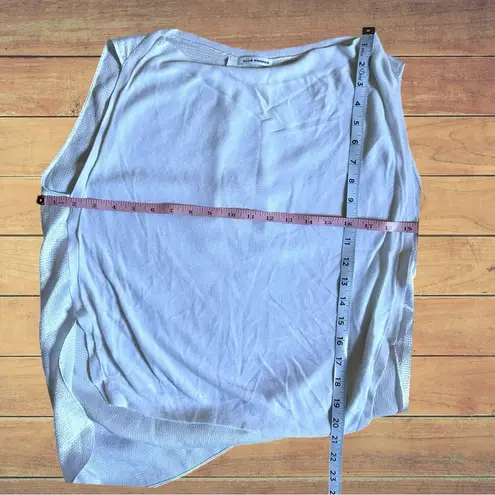 Club Monaco Size Medium White Cowl Neck Romantic Jersey Top