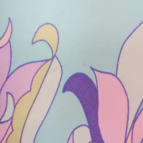 Vintage 80s Cruz Pastel Psychedelic Floral Dress Purple Size M