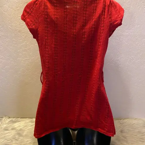 Heart Soul Red & Black Tank Top with Light Over Sweater