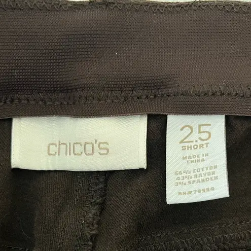 Chico's Chico’s Brown Elastic Waistband Cropped Jeans Size 2.5S/Large/14