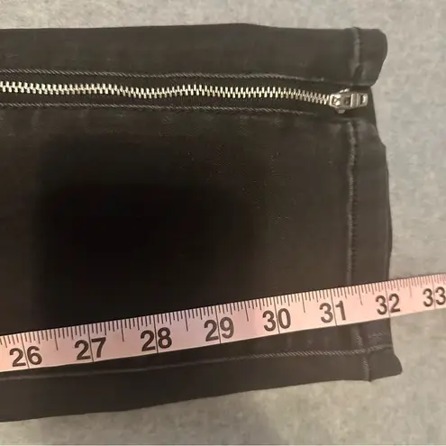 BDG NWT Urban Outfitters  black high rise skinny jeans denim side zip size 28