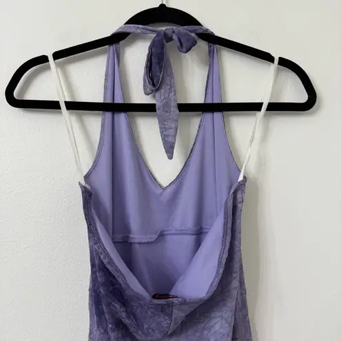 {S/M} Fairycore Gothcore Vintage Purple Halter Dress Size M