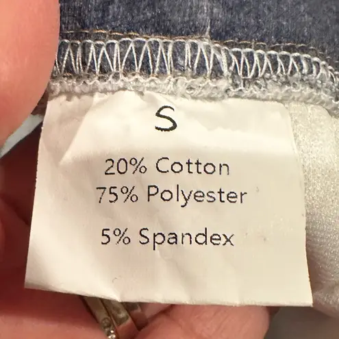 MILA ROSABELLA Distressed Classic Blue Women's Sweatpants Faux Jeans Look S