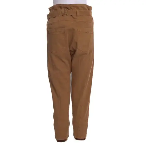 Rachel Comey Crossover Cropped Pants Brown Drop Crotch High Rise Women’s Size 0