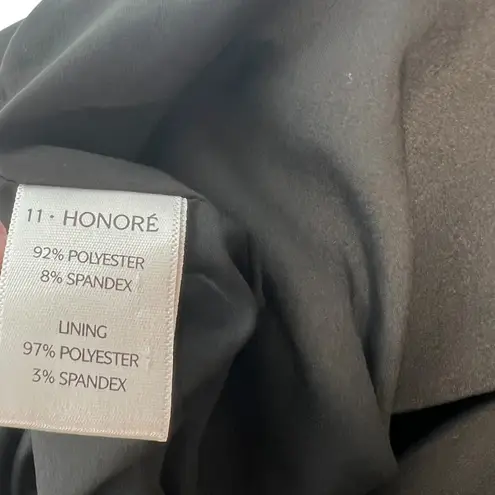 11 Honoré 11 Honore Josephine Jumpsuit Wide Leg Collared Shirt Black Plus Size 14