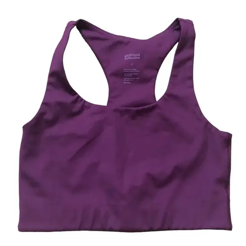 Girlfriend Collective Plum Paloma Racerback Bra Size S Sustainable Work Out