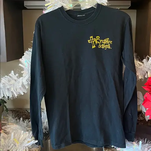 Long Sleeve Christian T Shirt Womens Small Black