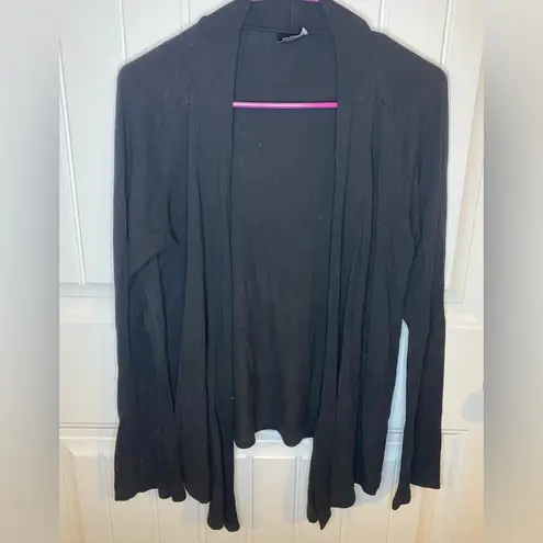 THX thin flowy black cardigan