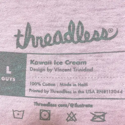 Kawaii Double Scoop Ice Cream Threadless Promo Pop Art Tee L