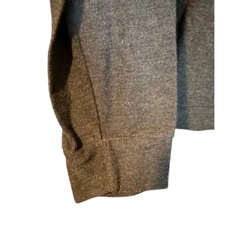 Good hYOUman Gray Thankful Long Sleeve Crew Neck T-Shirt Women Sz M