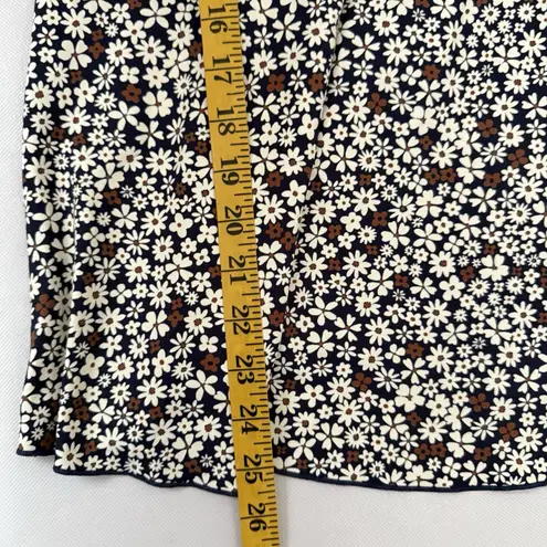 Lands End Squareneck Tankini Floral Brown Black Wireless Pool Beach Large