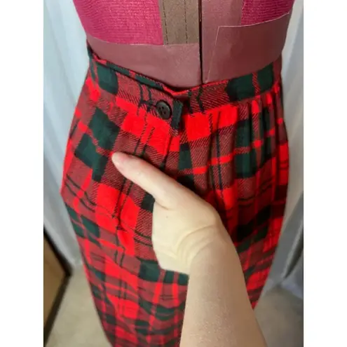 Pendleton 49er jacket skirt suit plaid red green vintage