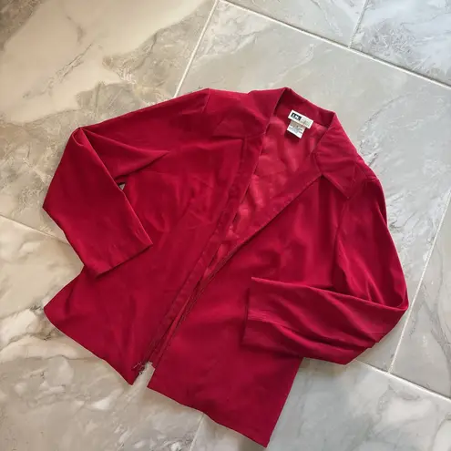 Vintage I.N. Studio Red Long Sleeve Zip