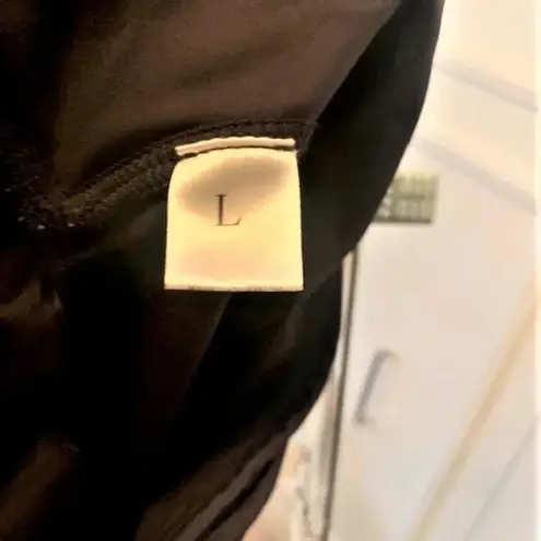 Black contour waist/cinch black leggings L Black Size L